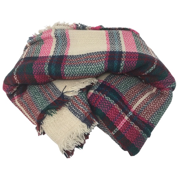 New Fall Winter Blanket Scarf Wrap Shawl One Size - Picture 2 of 4